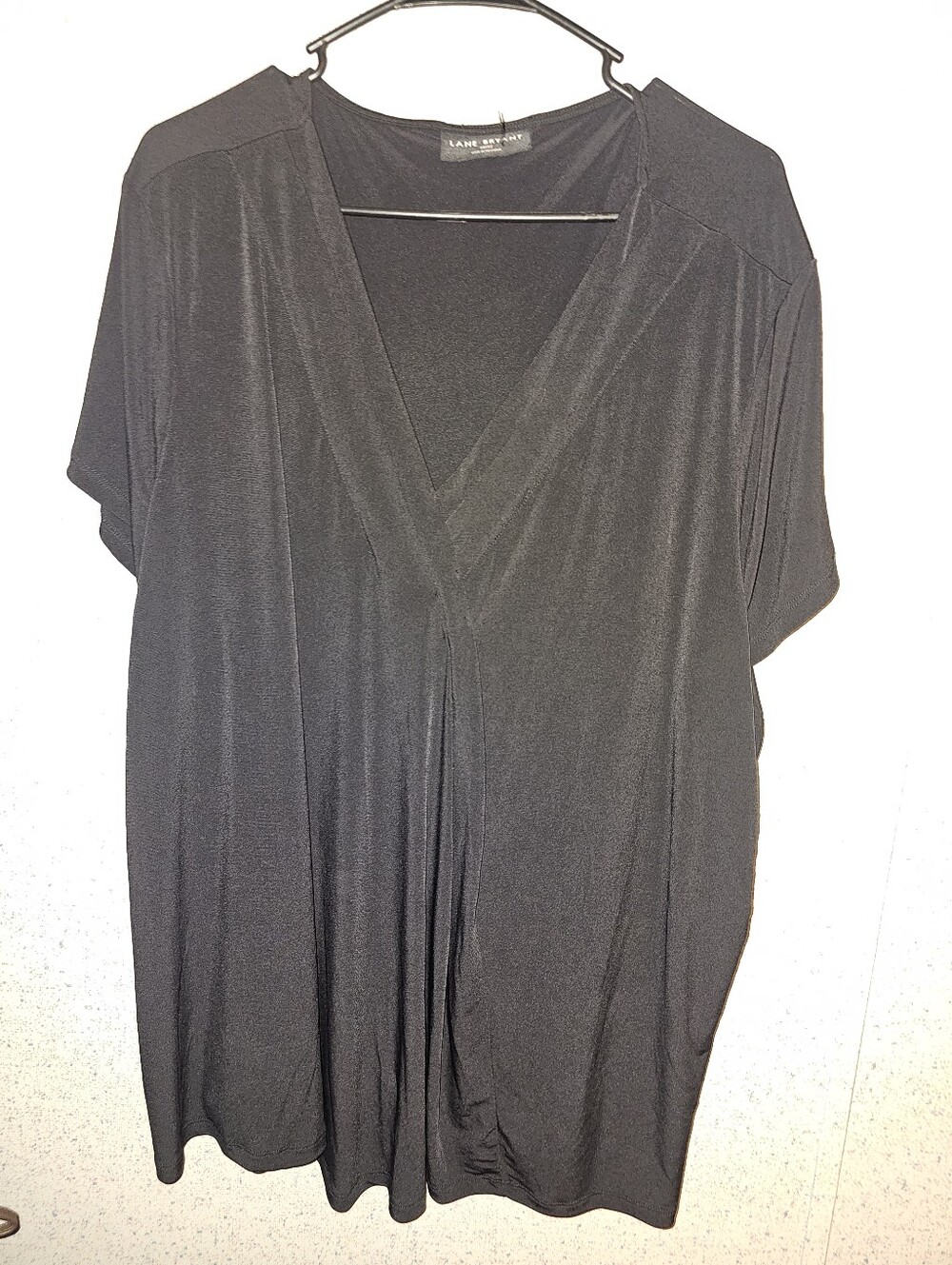 Lane Bryant Black V-Neck Women's Top